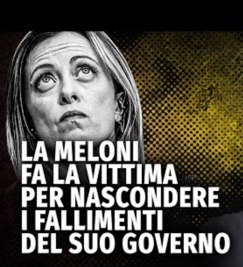 Meloni, parola d'ordine: fare la vittima